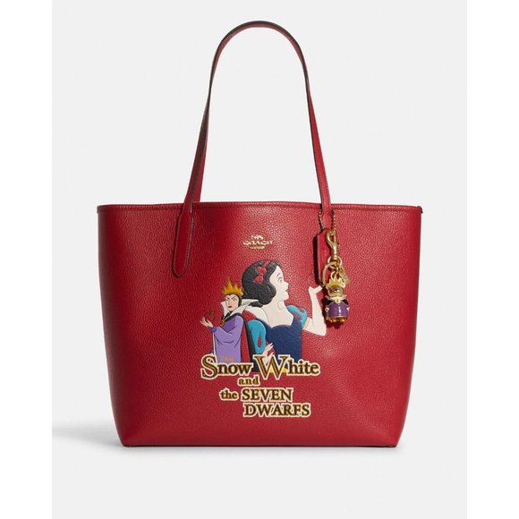 Disney X Coach Evil Queen Bear Bag Charm Key Chain Ring Fob CC345 NWT - Picture 2 of 5